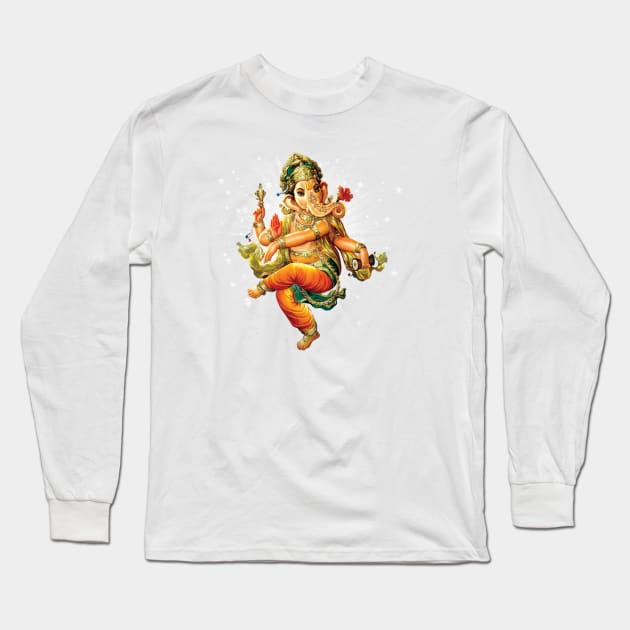 Ganesh Hindu Shirt Long Sleeve T-Shirt by Gretathee